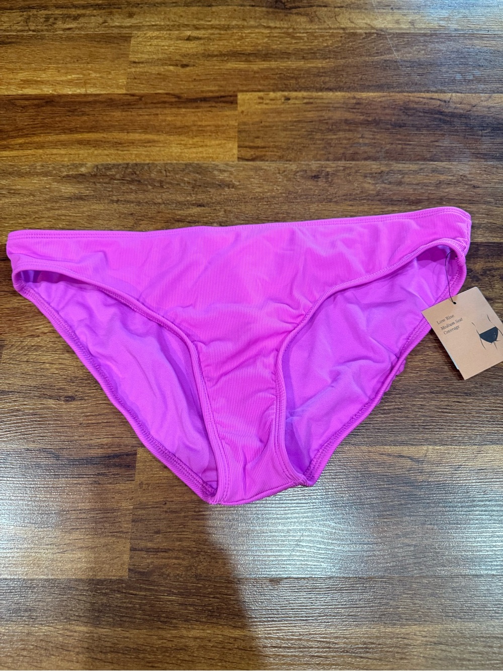 Women’s Hot Pink Swim Bikini Bottom Shade&Shore Size Large